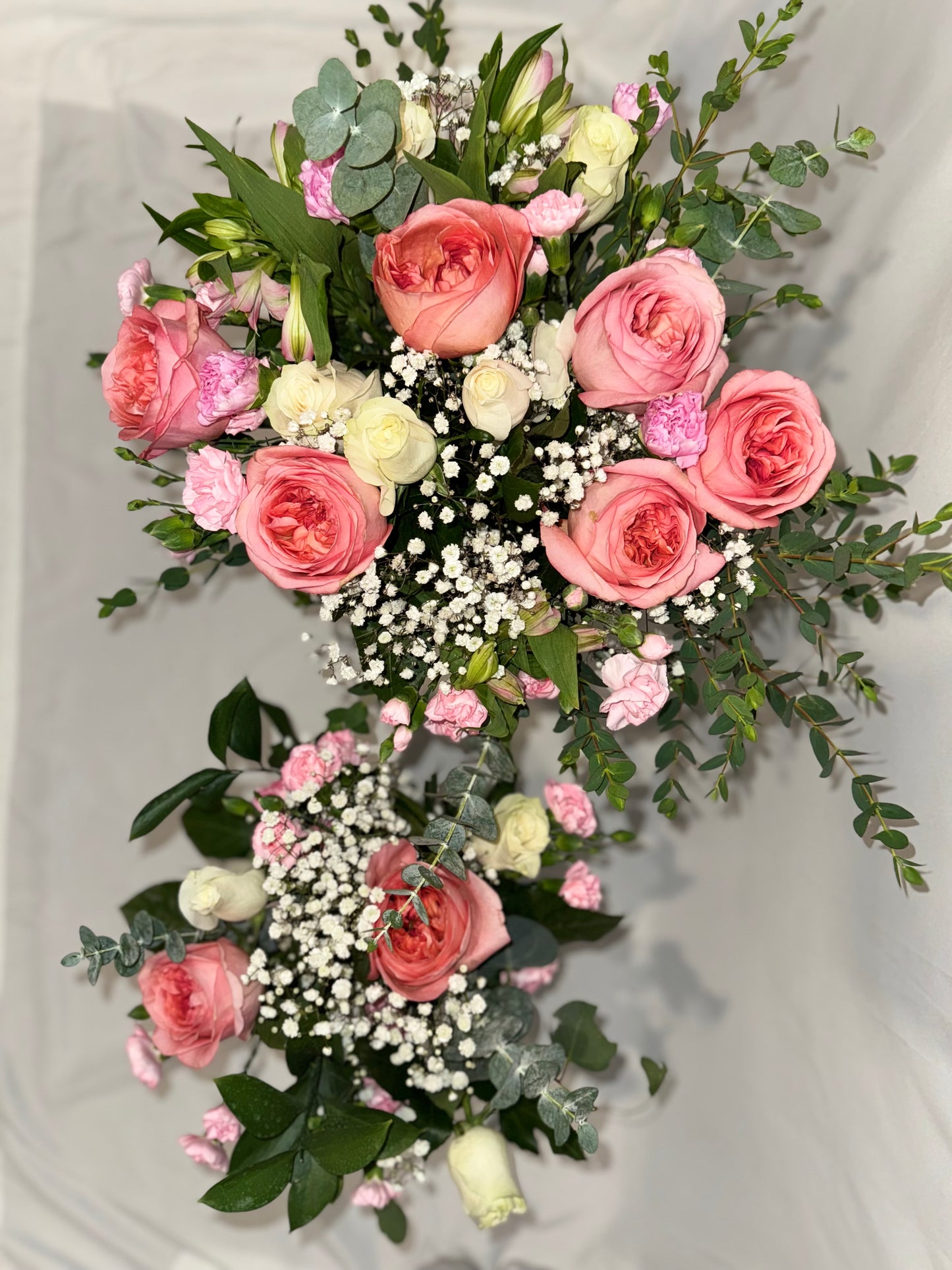 Combo de Rosas Rosadas y Blancas