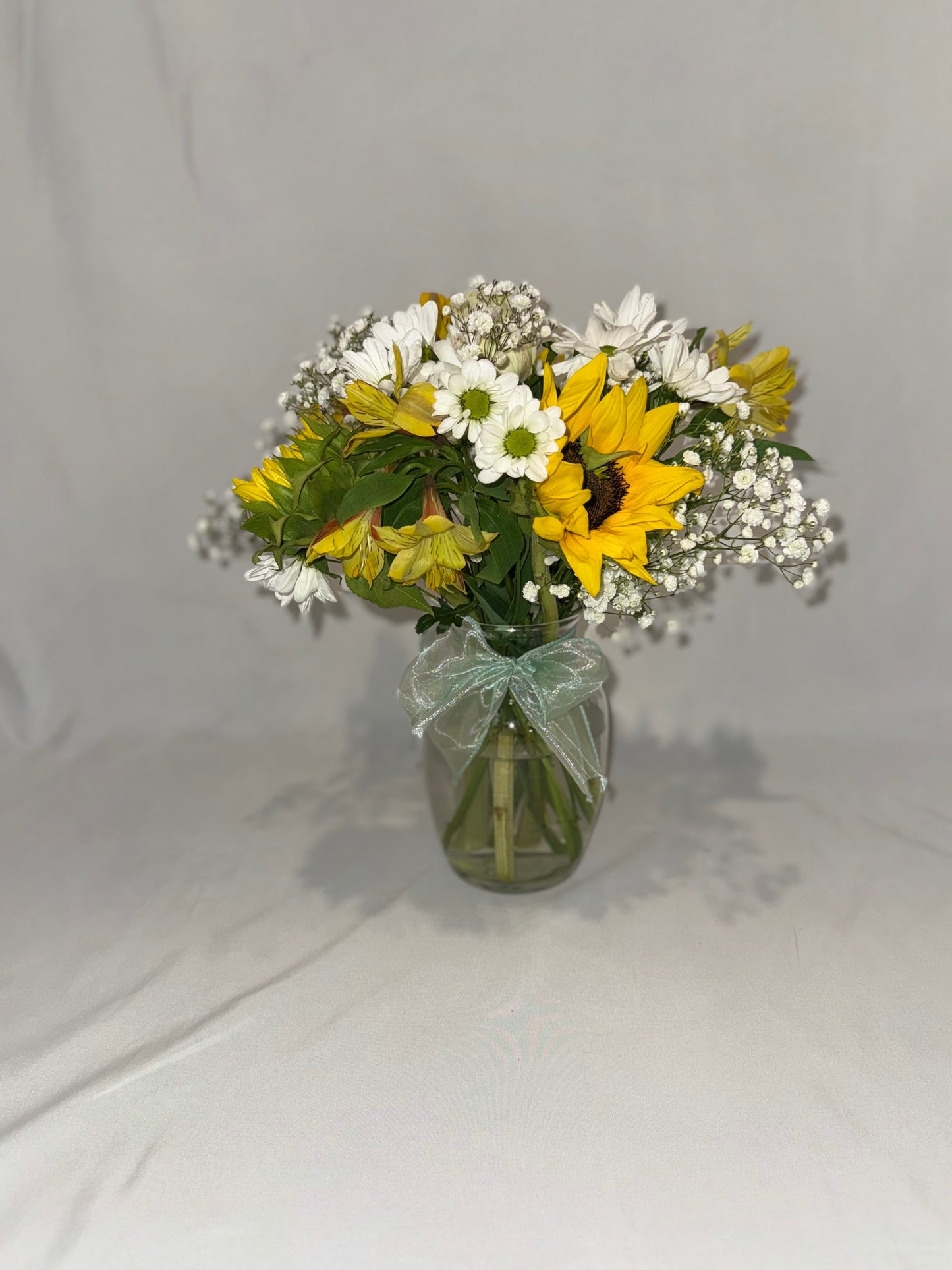 Mini florero de girasol
