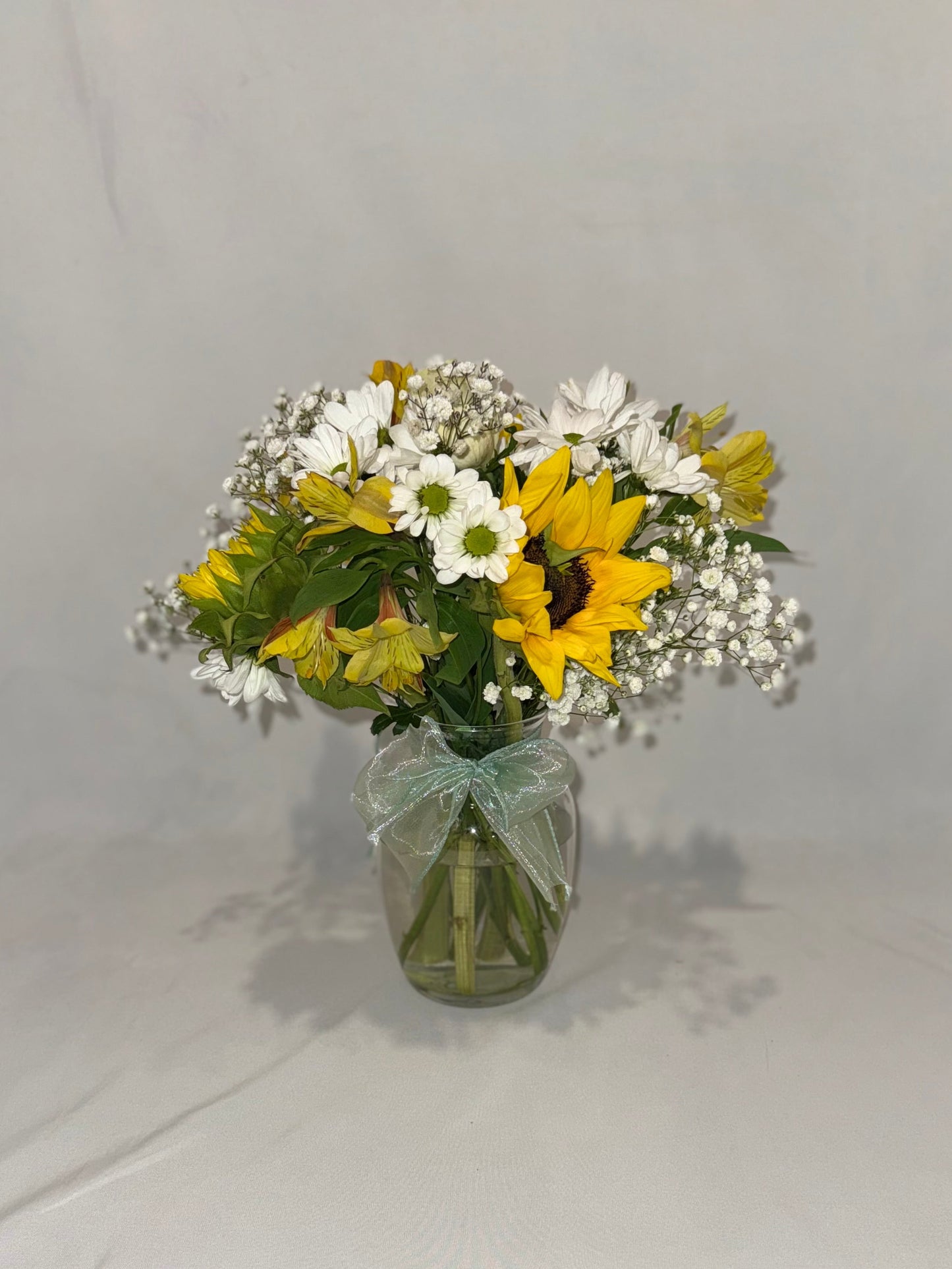 Mini florero de girasol